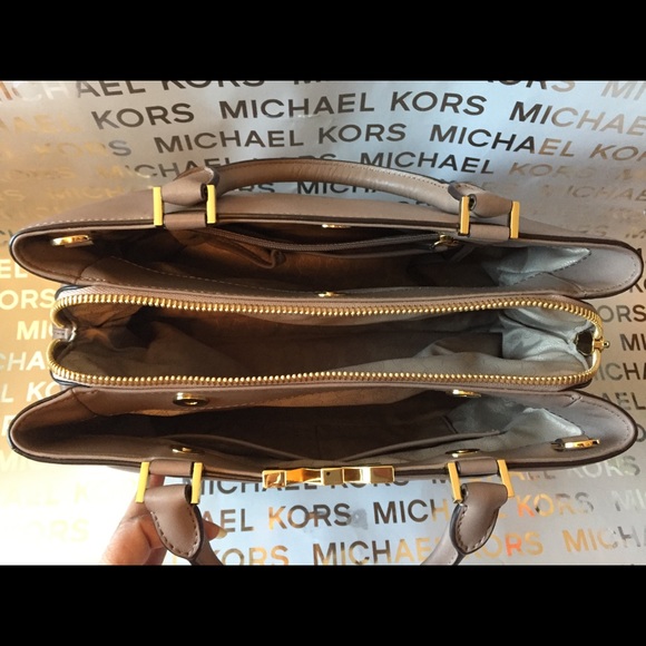 Michael Kors Florence Satchel- Dark Dune - Picture 4 of 7